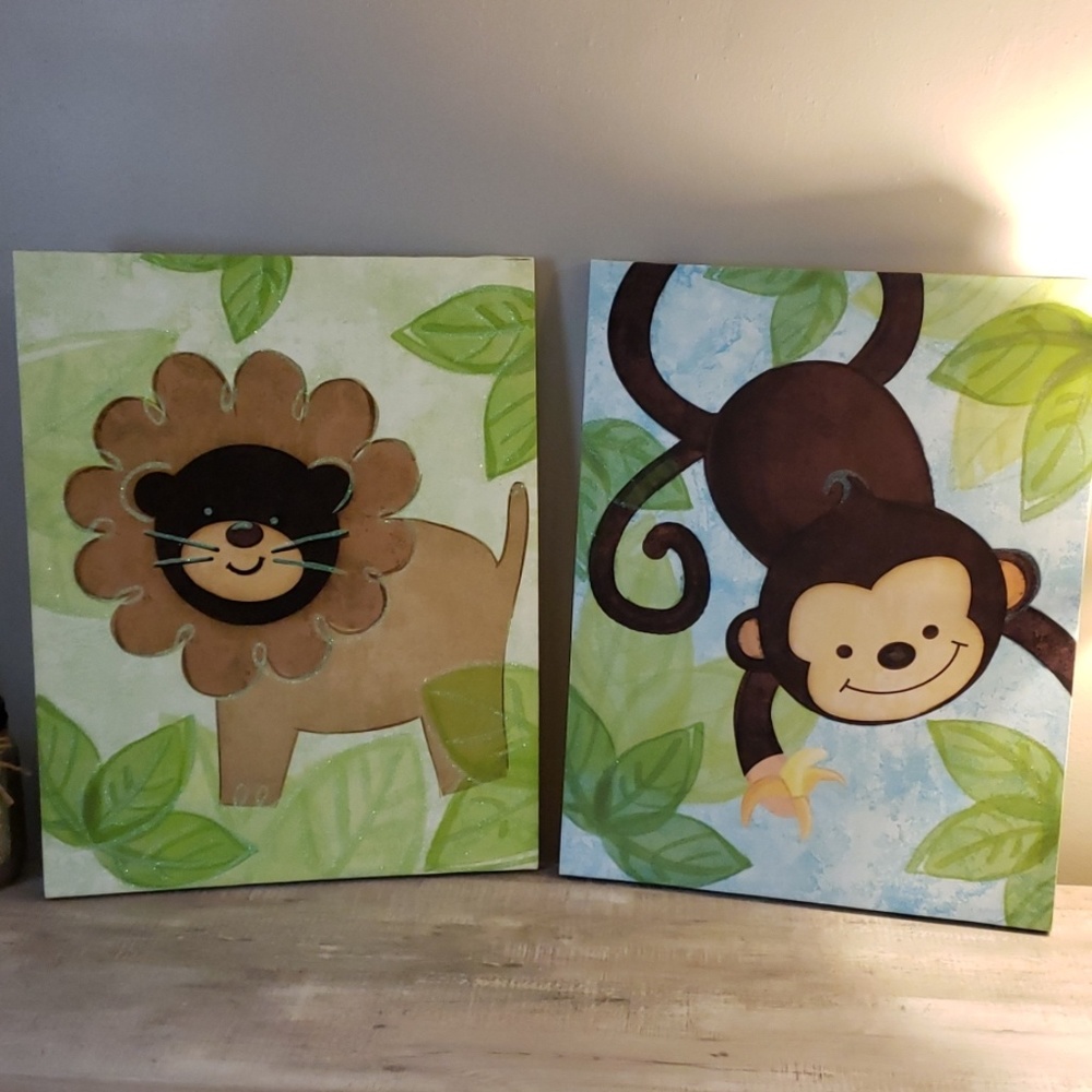 SOLD. Home Accents Canvas Wall Art. 2 for $40